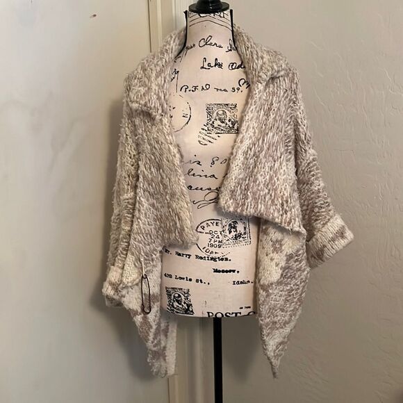 Anthropologie Sleeping On Snow Open Style Sweater - Picture 1 of 15